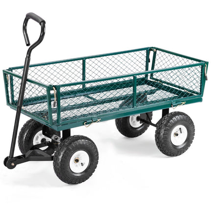 Chariot utilitaire de jardin, 150 kg, roues pneumatiques de 25 cm