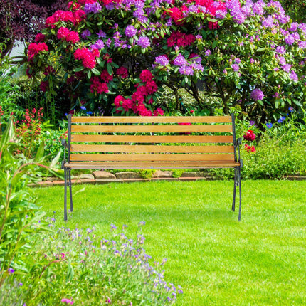 Banc de jardin avec structure en fonte