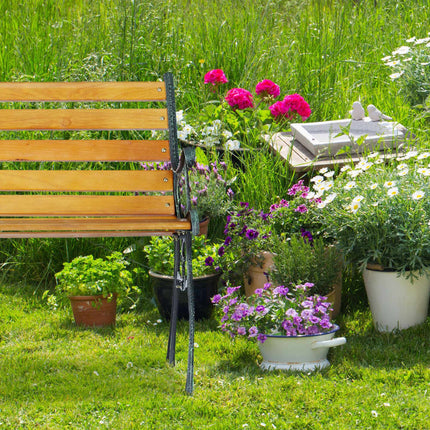 Banc de jardin avec structure en fonte