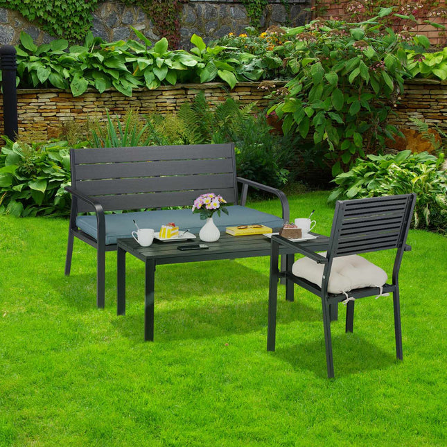 Gartenbank mit Sitzbezug