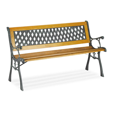 Banc de jardin en bois et fonte