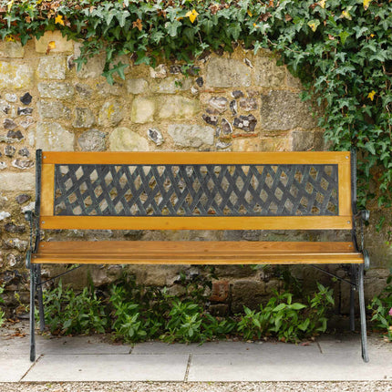 Banc de jardin en bois et fonte