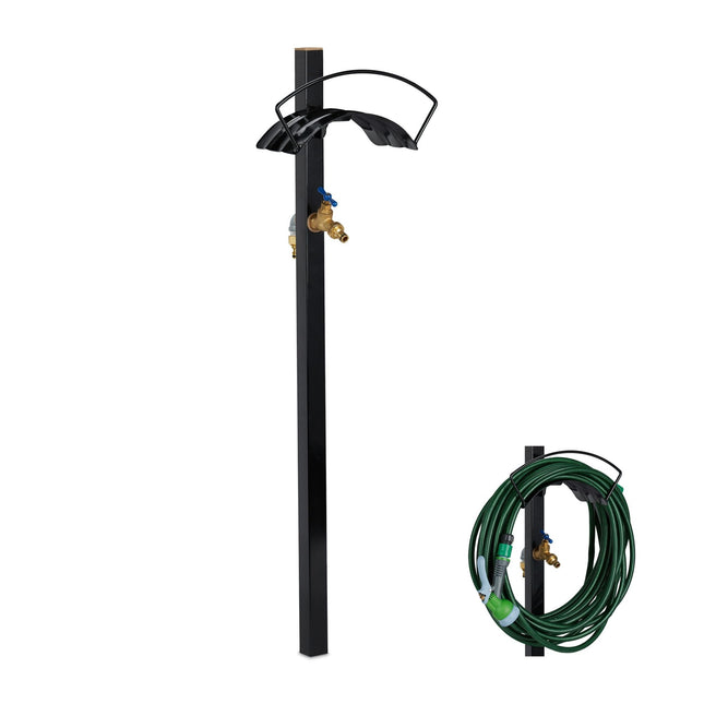Robinet de jardin avec support de tuyau