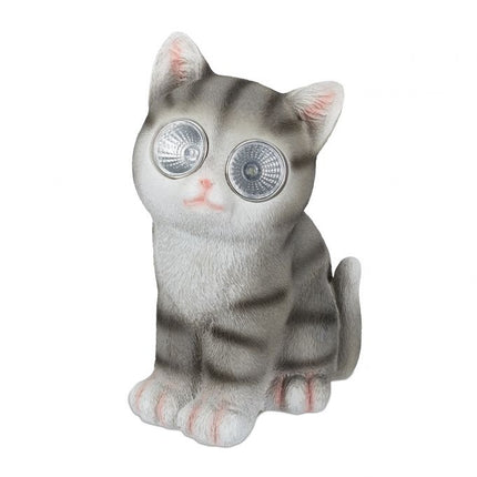 Gartenfigur Katze mit Sonnenbrille