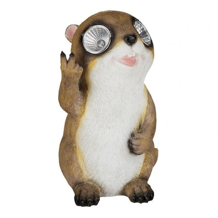 Figurine de jardin Marmotte avec lunettes de soleil