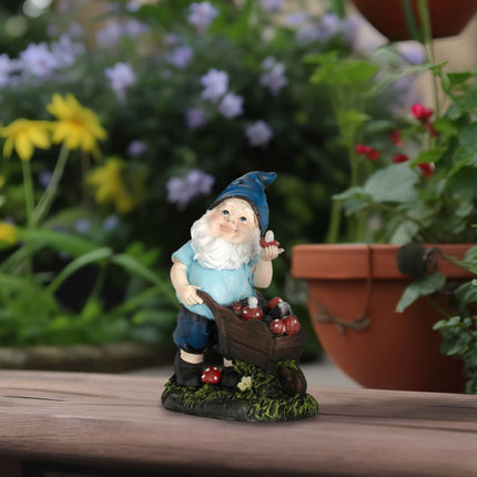 Nain de jardin aux champignons