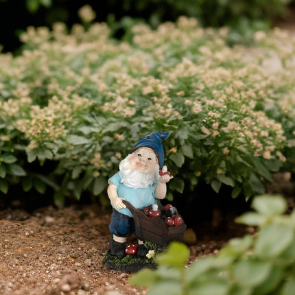 Nain de jardin aux champignons