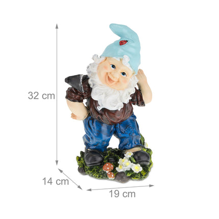 Nain de jardin avec pioche