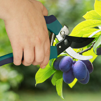Ciseaux de jardin Bypass en noir-vert