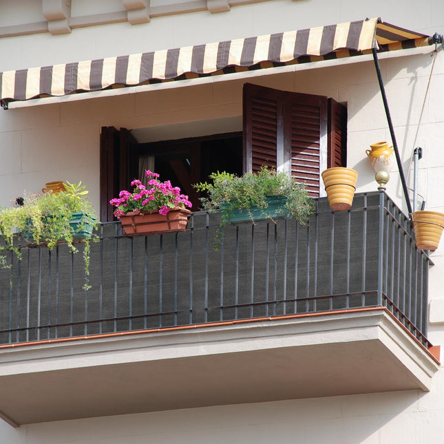 Paravent de jardin en anthracite de 1,2 m de hauteur