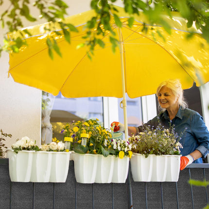 Gartensichtschutz in Anthrazit 1,5 m hoch