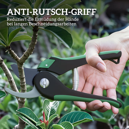 Ensemble d'outils de jardin 2 pièces outils de jardin en métal outils de jardin avec sécateurs de jardin vert + noir
