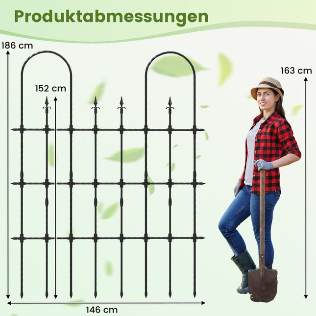 Treillis de jardin pour plantes grimpantes. Cadre de support en métal antirouille pour plates-bandes surélevées.