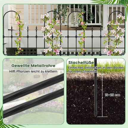 Treillis de jardin pour plantes grimpantes. Cadre de support en métal antirouille pour plates-bandes surélevées.
