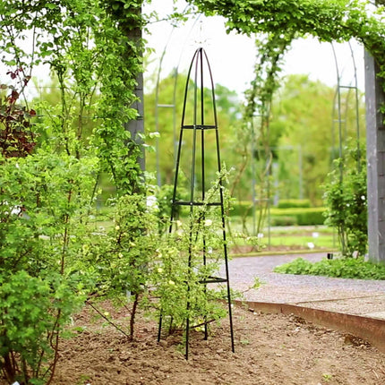 Treillis de jardin en métal avec dentelle