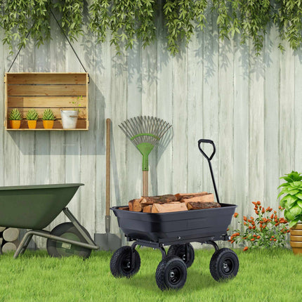 Chariot de jardin avec fonction d'inclinaison