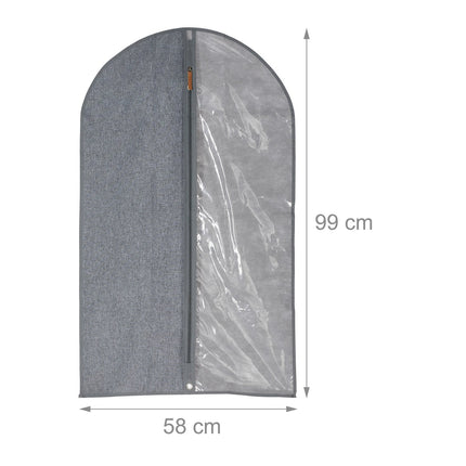 Kleiderschutzhüllen-Set, 3er-Pack, 99x58 cm, Anzug- & Jackenbezüge