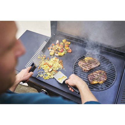 Gasbetriebene Grillplatte mit 3-in-1-System, 70x50 cm Kochfläche