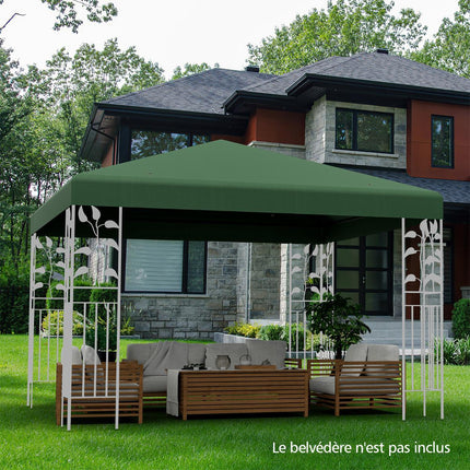 Pavillon Ersatzdach 300x300 cm, Wasserdichtes Polyester