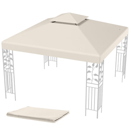 Pavillon Ersatzdach 3x3m, zweistufig, Beige