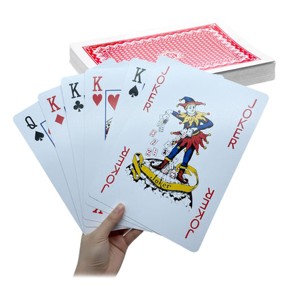 Riesen-Spielkarten, wasserfest, 54 Karten pro Deck