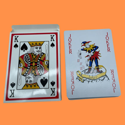 Riesen-Spielkarten, wasserfest, 54 Karten pro Deck