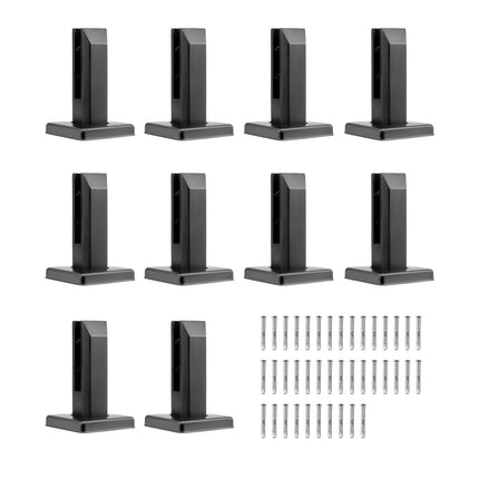 Glass Railing Clamps, 10-Pack, 304 Steel, 8–12mm
