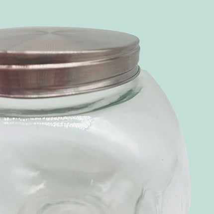Ensemble de 5 bocaux en verre hermétiques de 650 ml pour conserver les friandises.