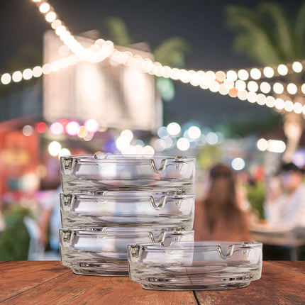 Cendriers en verre - lot de 4