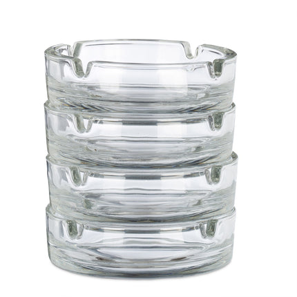 Cendriers en verre - lot de 4