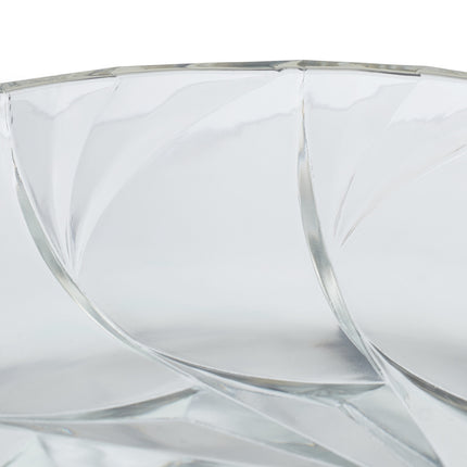 Bol en verre avec base dorée