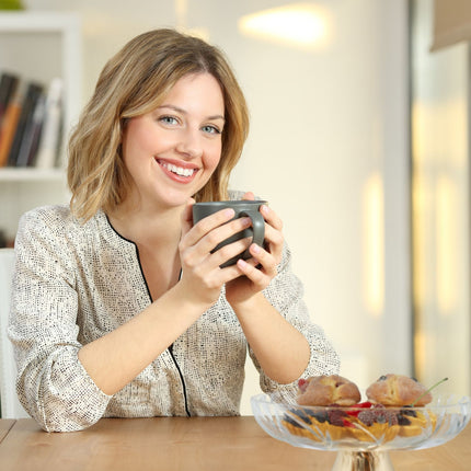 Bol en verre avec base dorée