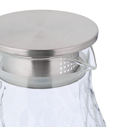 Carafe en verre avec couvercle 2 l