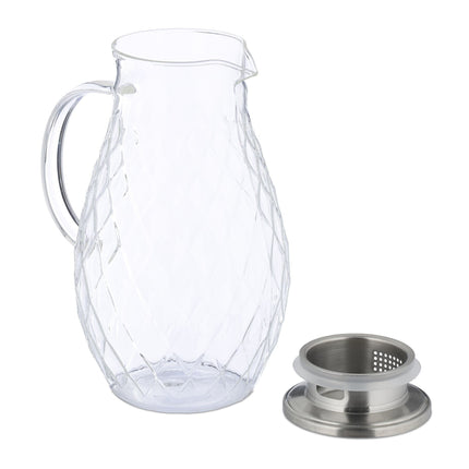 Carafe en verre avec couvercle 2 l