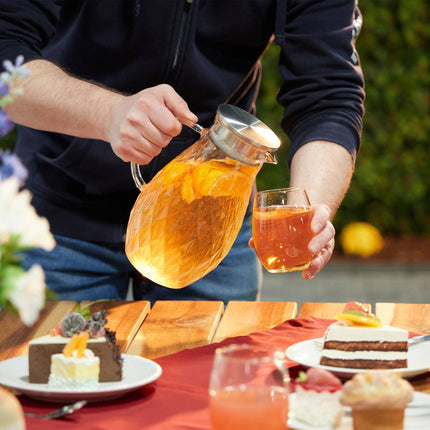 Carafe en verre avec couvercle 2 l