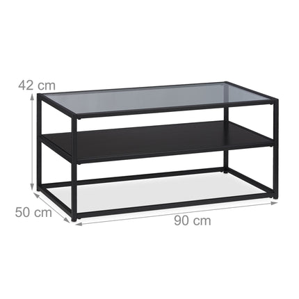 Table basse en verre