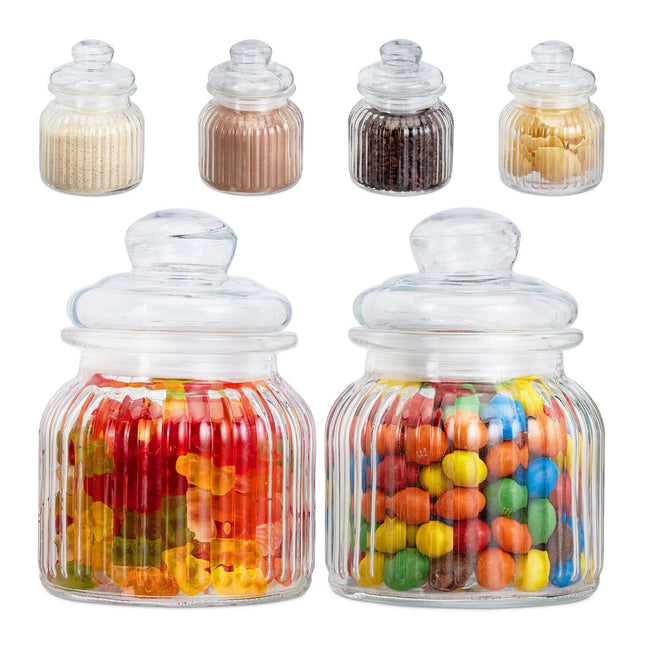 Bocaux en verre, lot de 6, 700 ml
