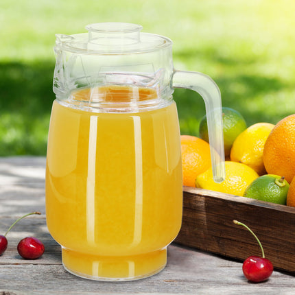 Pichet en verre avec couvercle