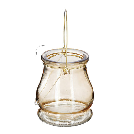 Glaswindlicht Gold 12er Set