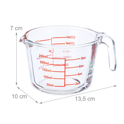 Glasmessbecher 250 ml