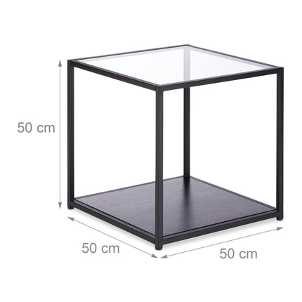 Glas-Beistelltisch mit 2 Scheiben