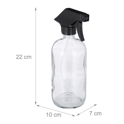 Flacon pulvérisateur en verre, lot de 2