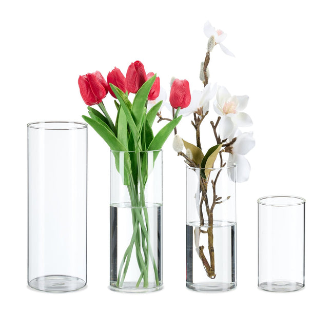 Vases en verre en 4 tailles
