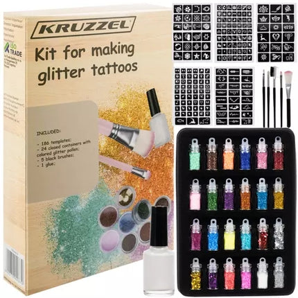 Glitzer-Tattoo-Set Kruzzel 20422 