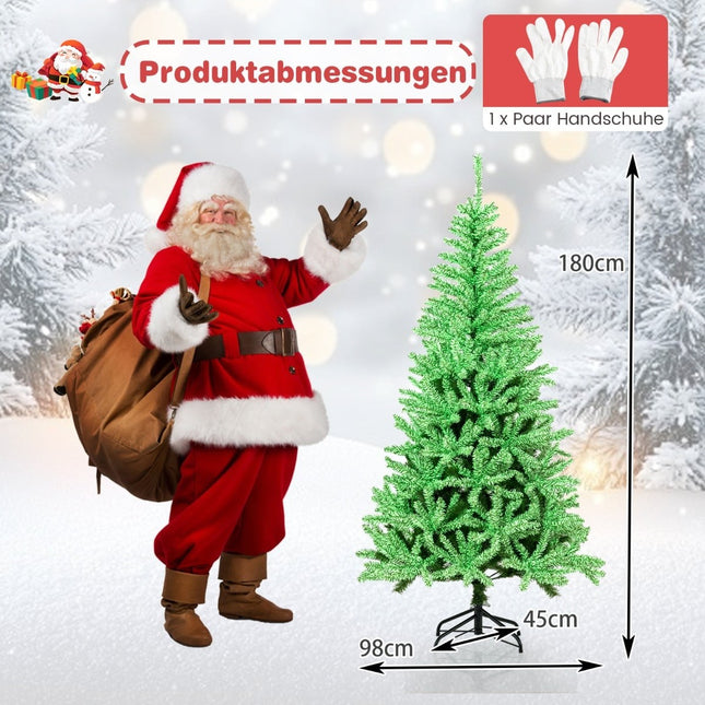 Sapin de Noël artificiel lumineux de 180 cm, modèle pliable