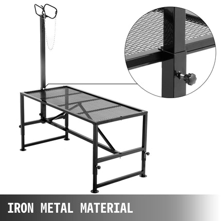 Goat Trimming Stand 51x23 in, Adjustable Nose Loop
