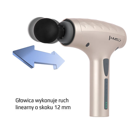 Pistolet de massage doré - Tissus profonds, portable, silencieux
