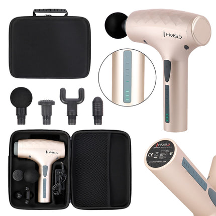 Pistolet de massage doré - Tissus profonds, portable, silencieux