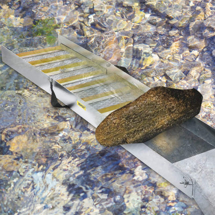 Gold Sluice Box, Folding Aluminum Alloy, 50-Inch, Miner's Moss