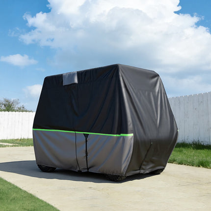 Golf Cart Cover 2+2 4-Passenger, 600D Waterproof, 3 Doors
